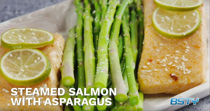 Steamed Salmon with Asparagus